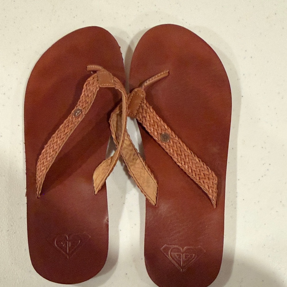 Roxy Women's Tan Leather Sandals